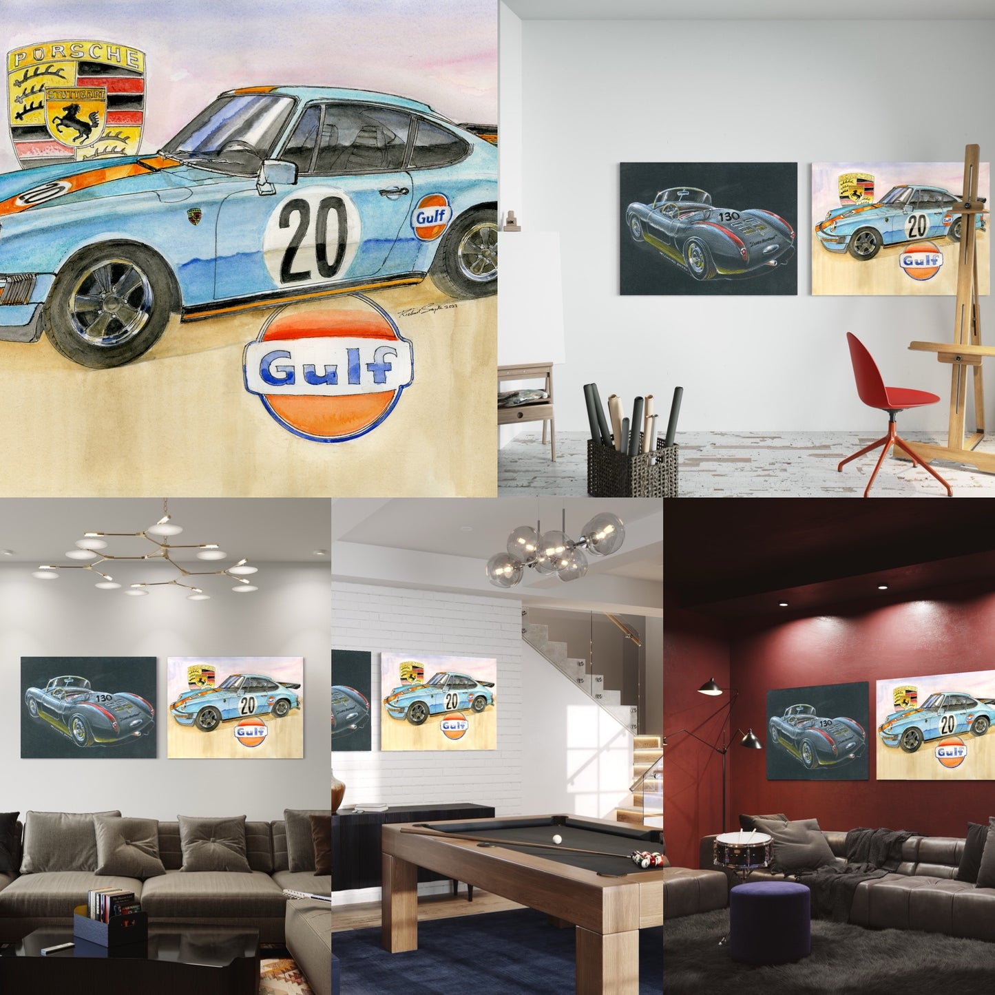 Richard Smyth's Plane & Train Giclee print