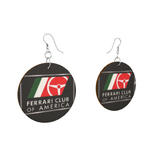 Ferrari Club of America lightweight earrings
