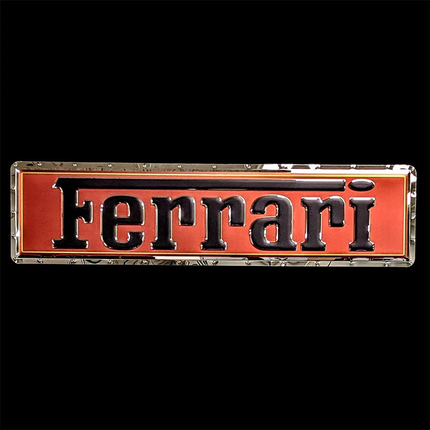 Ferrari script 3D Stainless-Steel signs