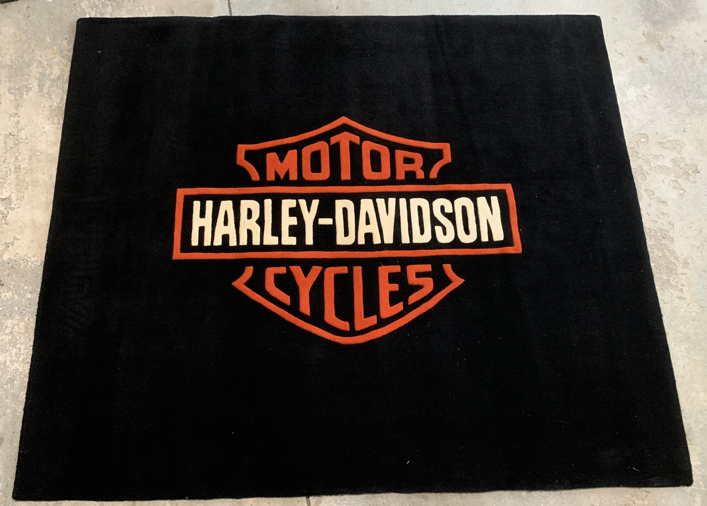 NOS Harley Davidson Official Wool rug