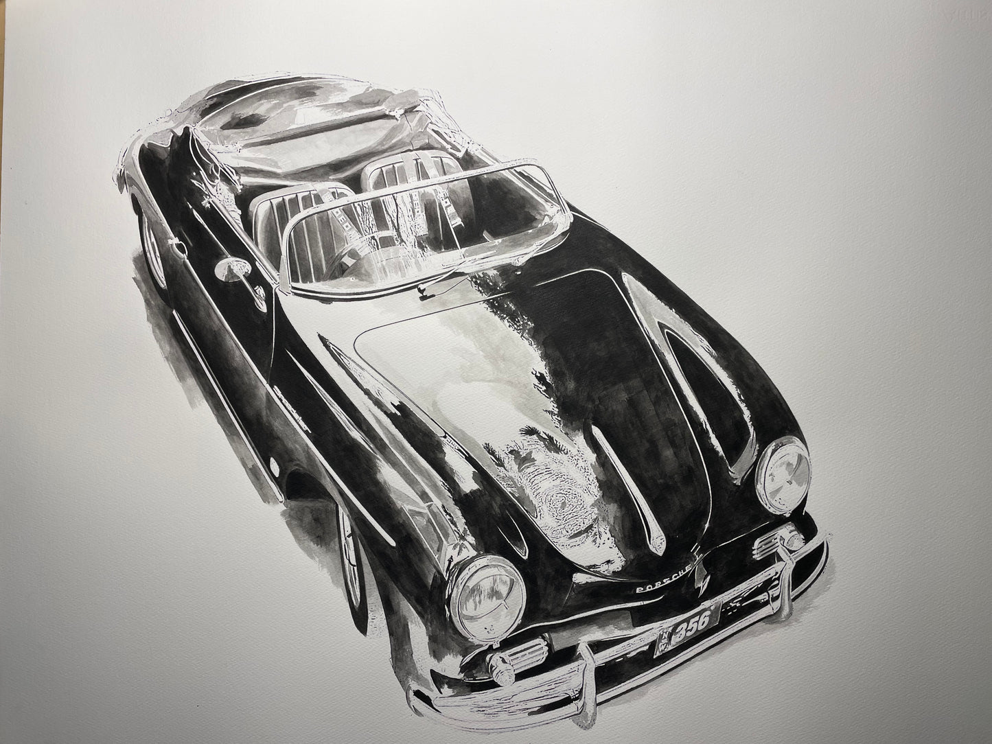 Massimo' Deep Reflection Porsche #1 Giclee fine art prints