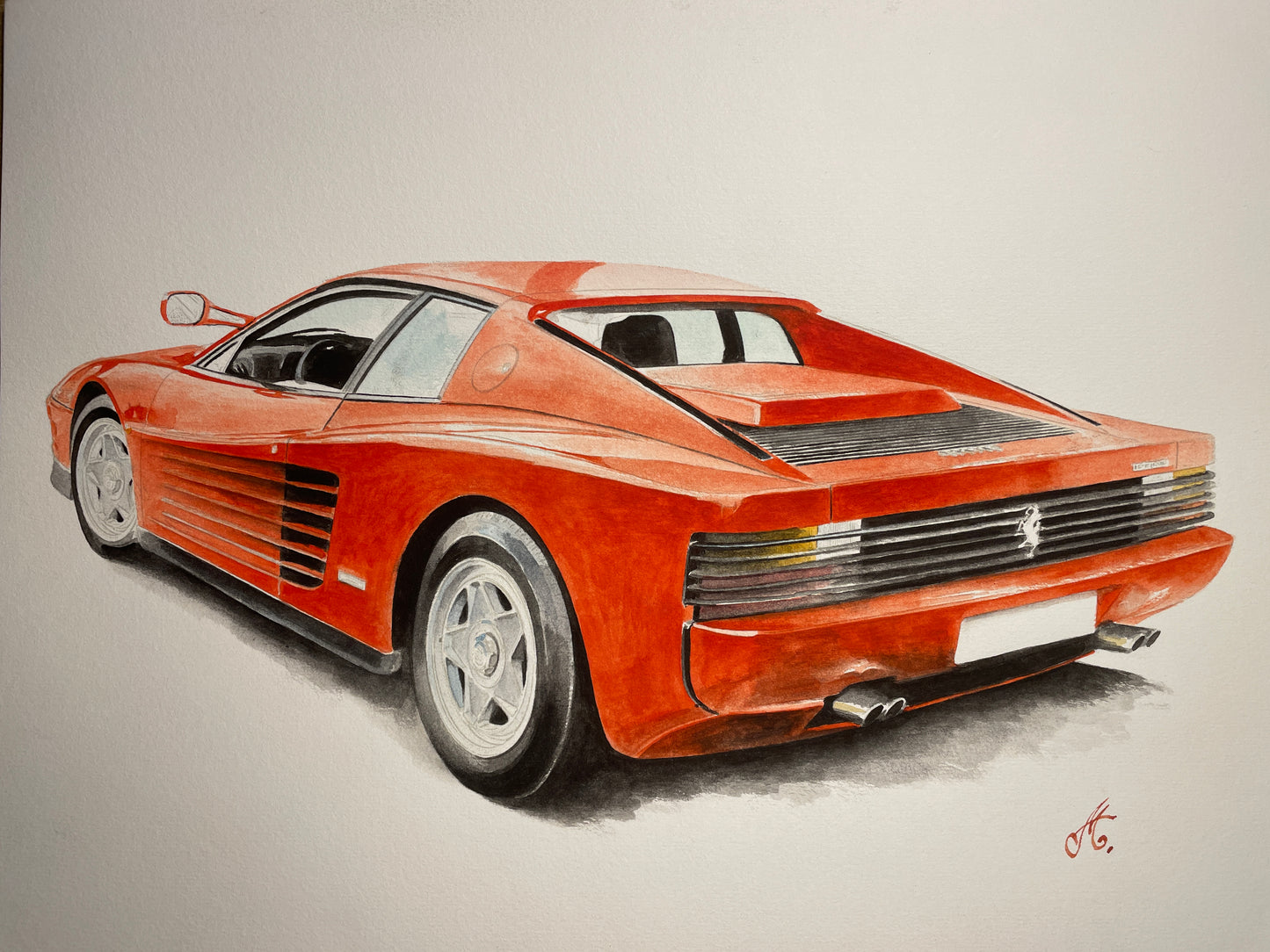 Massimo' Testa Rossa Giclee fine art prints