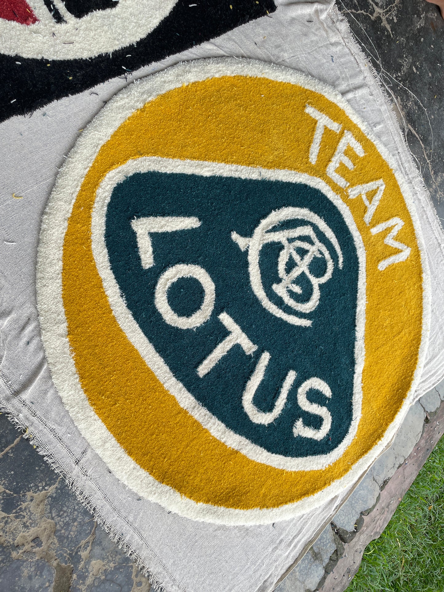 Custom SCCA logo Wool & Silk Handmade rug