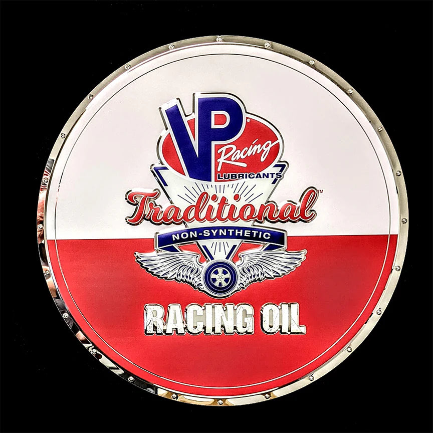 VP Racing Oil Circle Metal Sign RGB LED Back lit