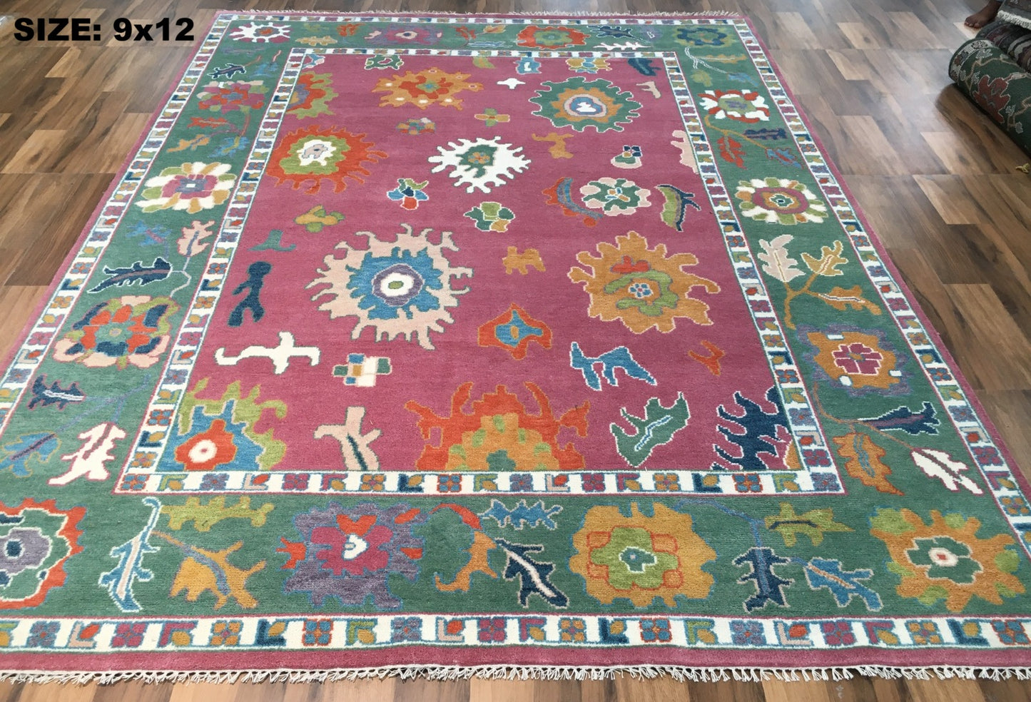 Classic Persian Oriental Hand Knotted New Zealand Wool Rug #13 9'x12'