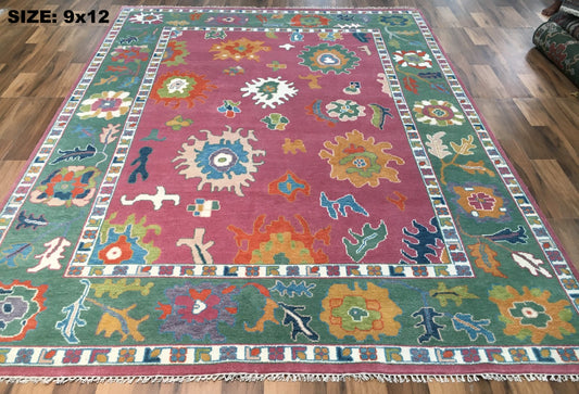 Classic Persian Oriental Hand Knotted New Zealand Wool Rug #13 9'x12'