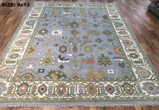 Classic Persian Oriental Hand Knotted New Zealand Wool Rug #18 9'x12'
