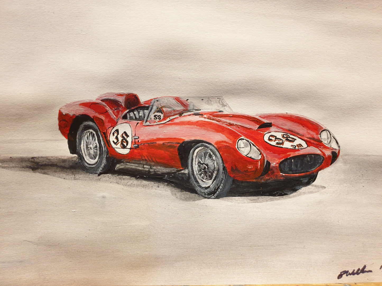 Waldron' 57 Ferrari Testa Rosa fine art Giclee prints