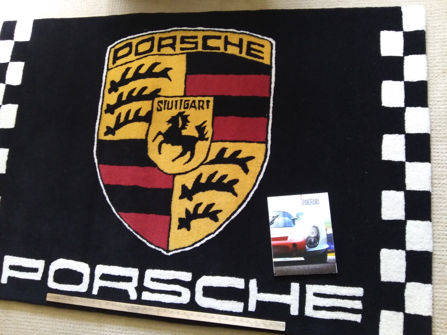 Crest & Checkered Flag custom Rug