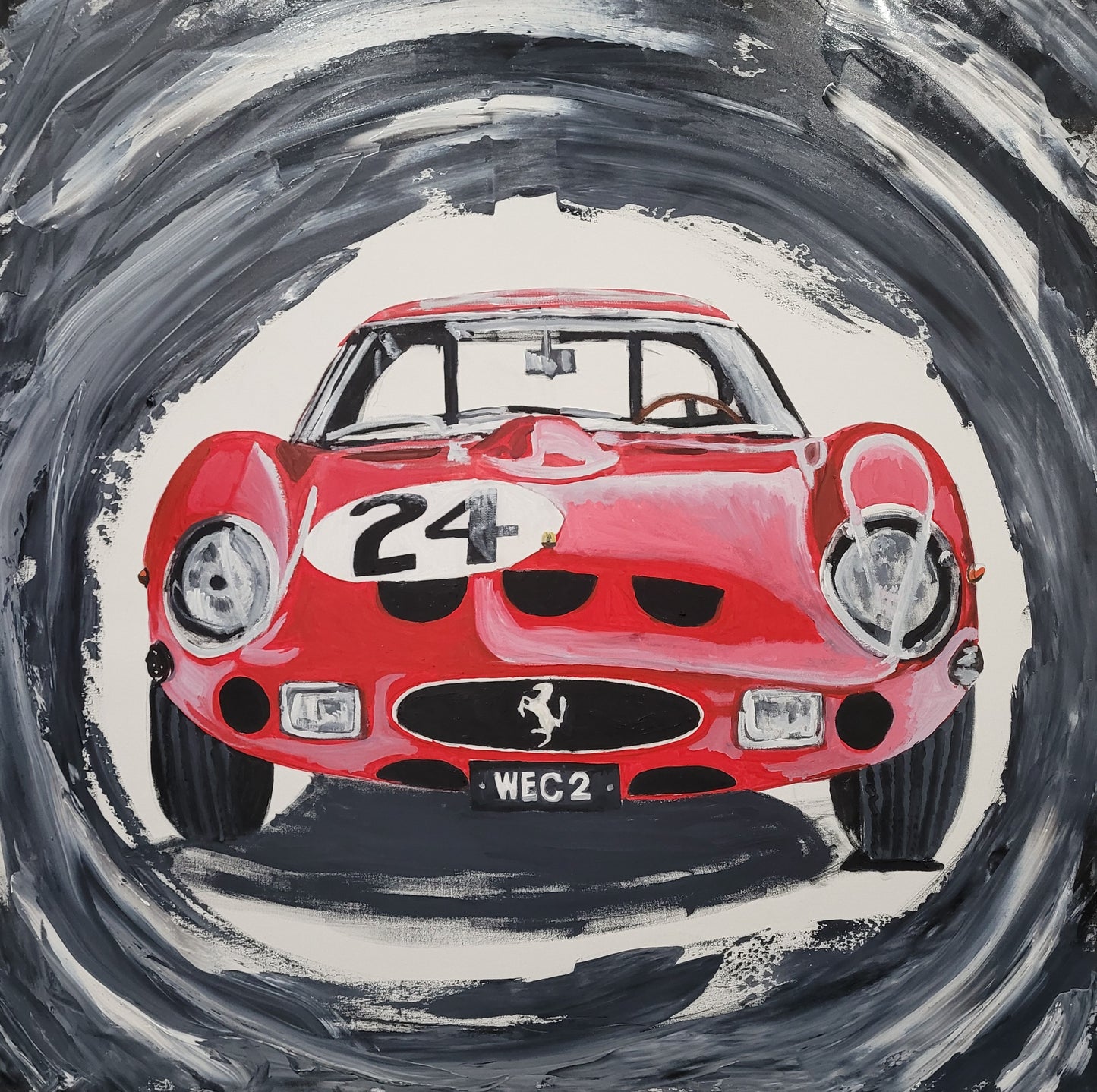 Waldron' F40 rear corner aspect fine art Giclee prints