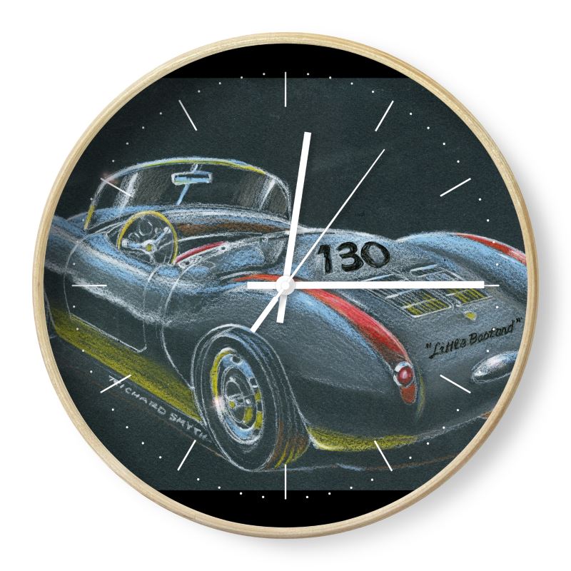Richard Smyth' James Dean's' Little Bastard 550 Porsche spider in decor wall clock