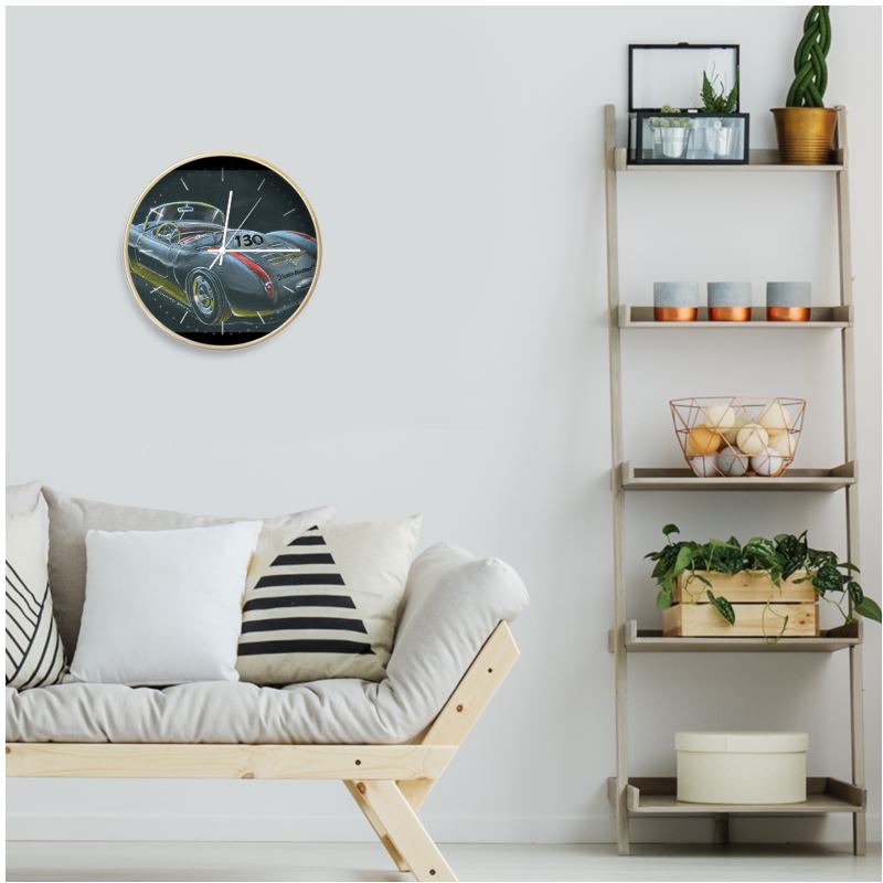 Richard Smyth' James Dean's' Little Bastard 550 Porsche spider in decor wall clock