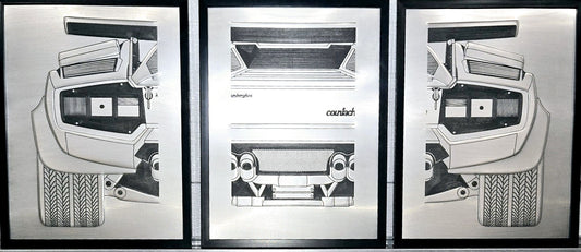 Hand Bead Roller'd Aluminum Lamborghini Countach
