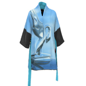 Paul Butvila' Hood Art 5 Kimono in Blue