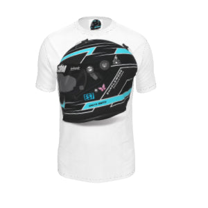Emlyn Smith Professional Driver Helmet white short sleeve T-shirt