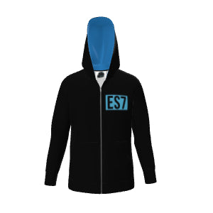Emlyn Smith Professional Race Driver 'ES7' Black Zipper Hoodie
