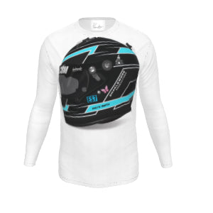 Emlyn Smith Professional Driver Helmet White long sleeve T-shirt