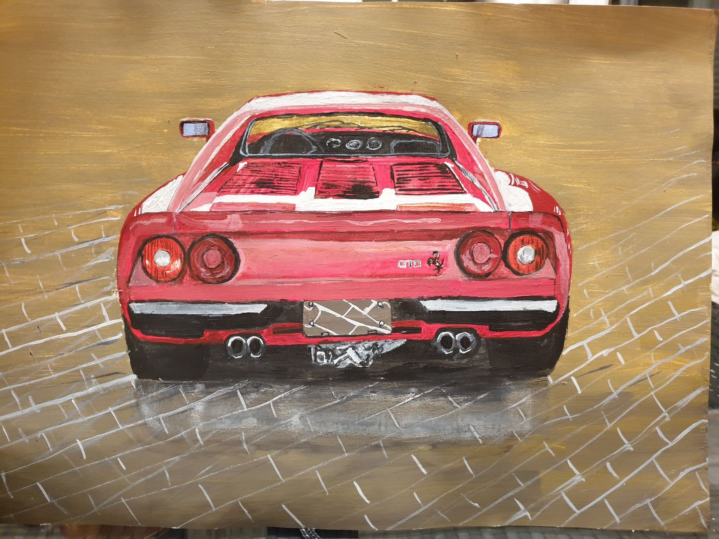 Waldron' 57 Ferrari Testa Rosa fine art Giclee prints