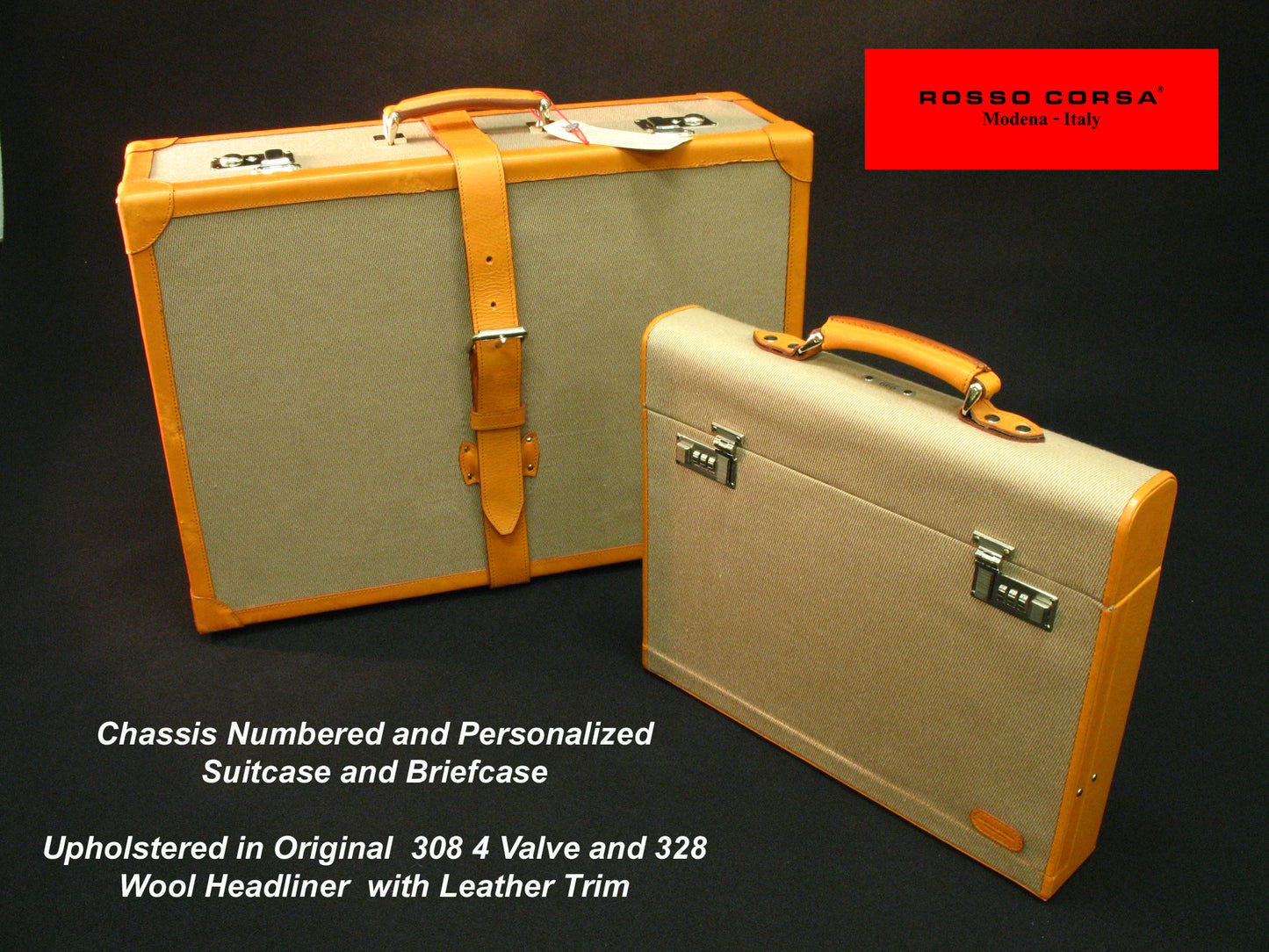 Briefcases from original car leather & material