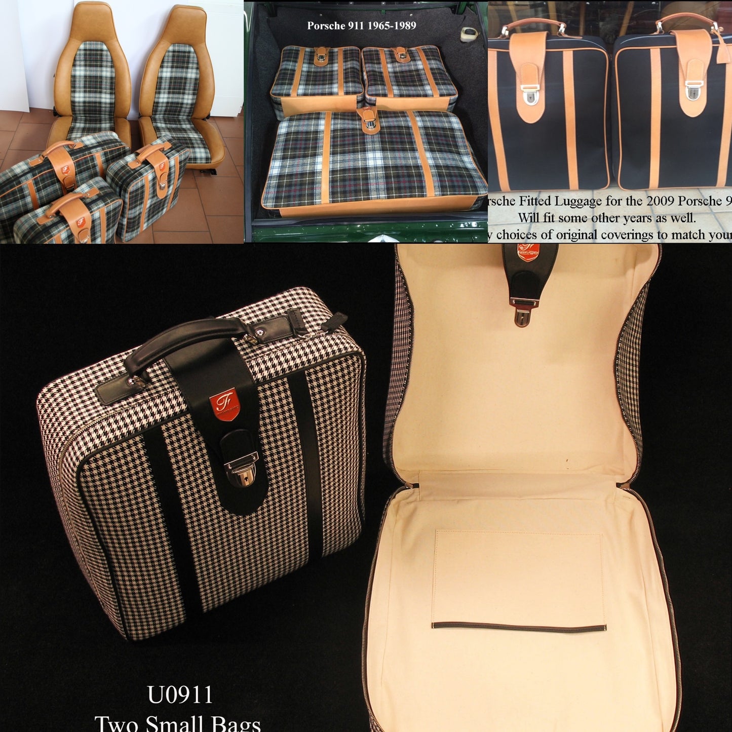 Custom fit luggage in Manufacture's Material and Leather