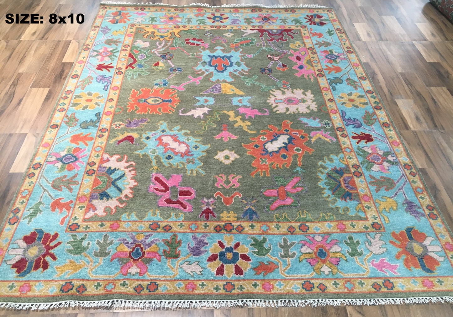 Classic Persian Oriental Hand Knotted New Zealand Wool Rug #3 8'x10'