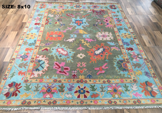 Classic Persian Oriental Hand Knotted New Zealand Wool Rug #3 8'x10'