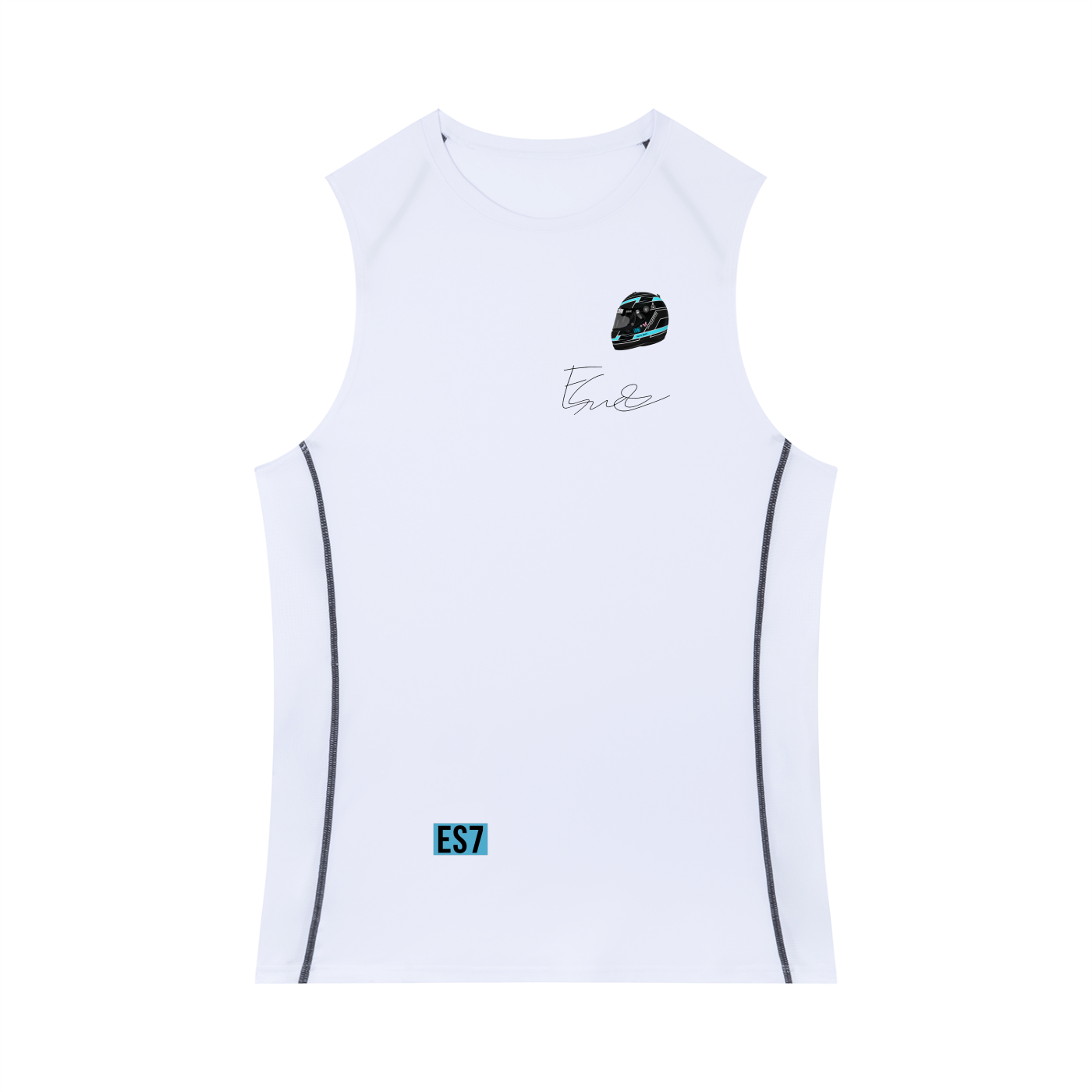 Emlyn Smith Race Driver 'Helmet/ES7/Signature' Men's Tank Top
