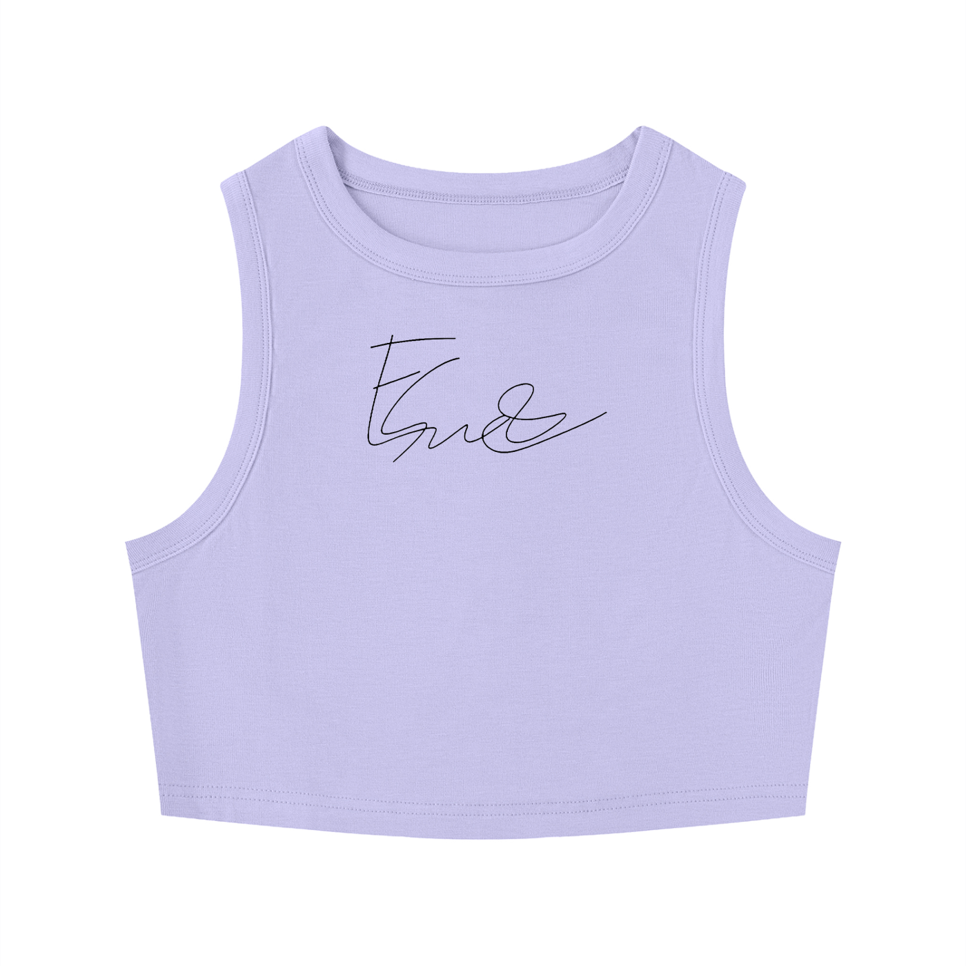 Emlyn Smith' Signature Series Ladies Tight Crewneck Crop Tank Top
