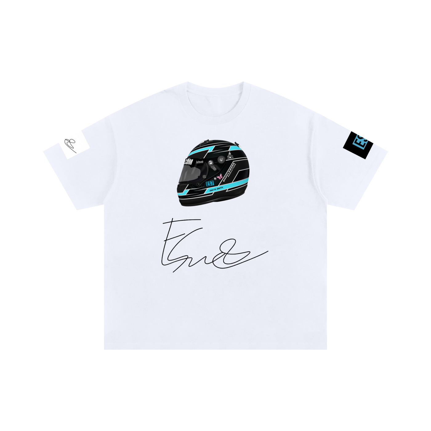 Emlyn Smith Prfessional Race Driver ES7+  Cotton T-Shirt