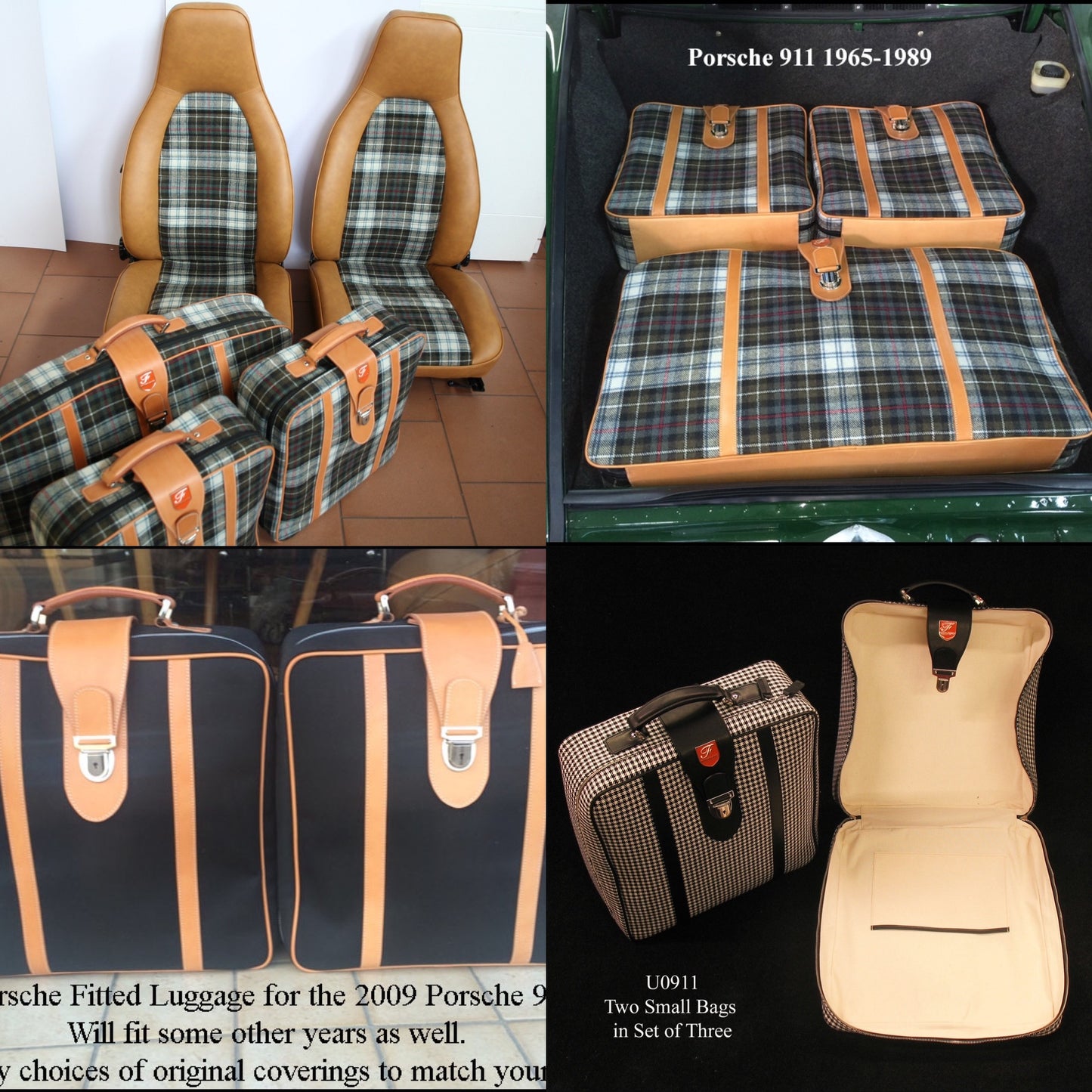 Custom fit luggage in Manufacture's Material and Leather