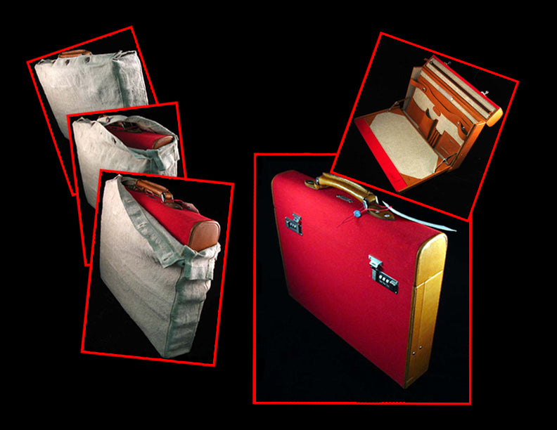 Briefcases from original car leather & material