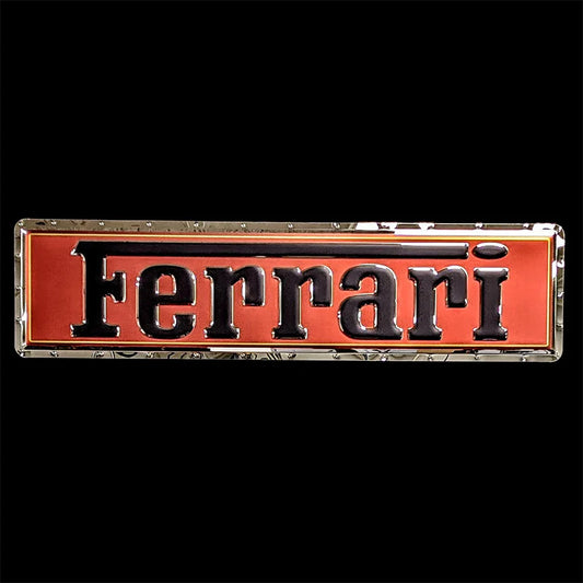 Ferrari script 3D Stainless-Steel signs