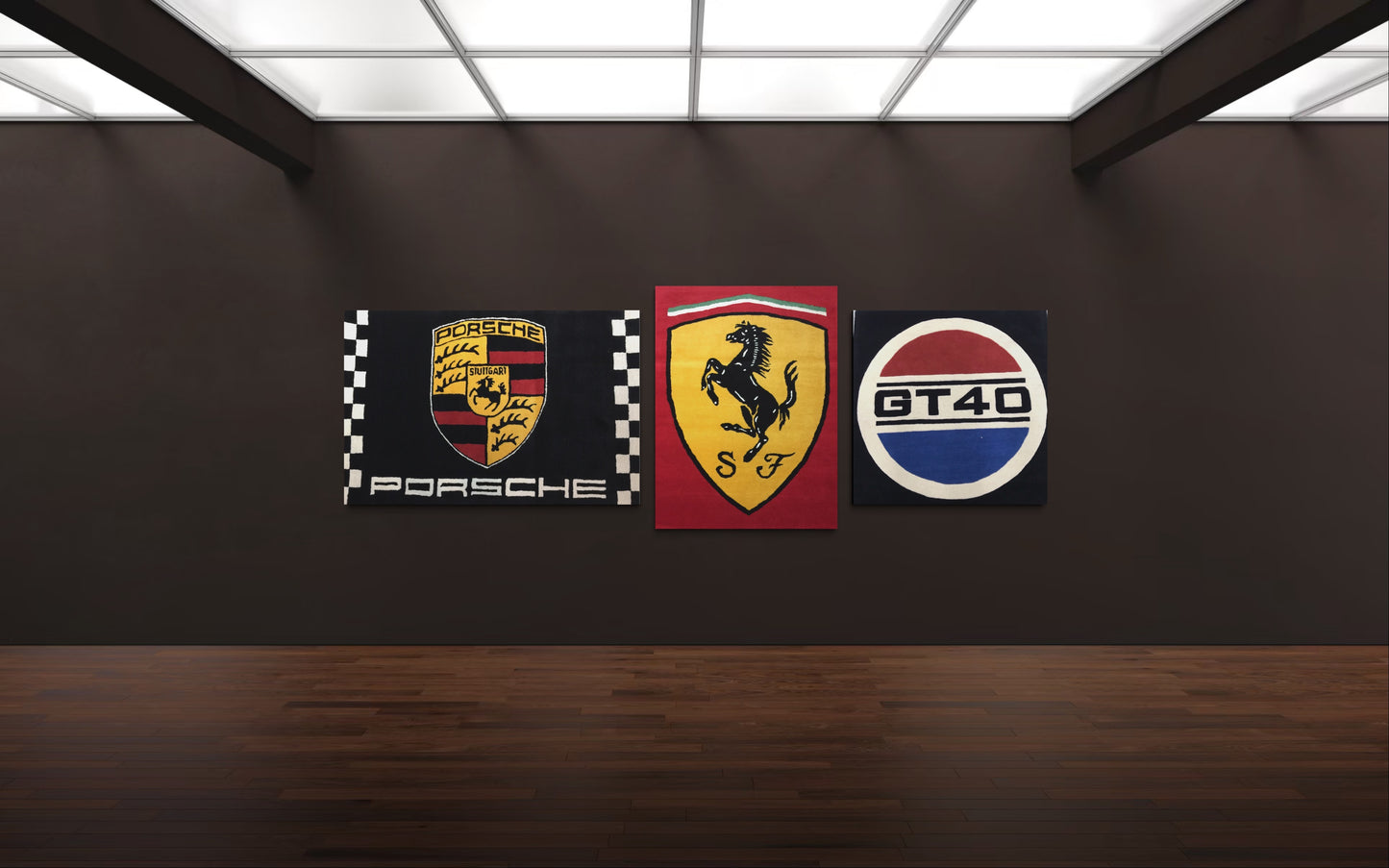 Crest & Checkered Flag custom Rug