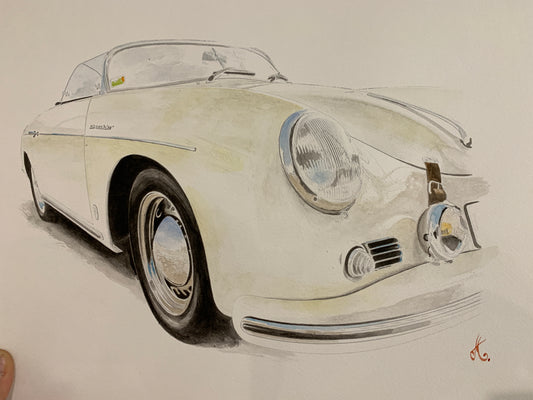 Exclusive Massimo' Porsche 356 Giclee fine art prints