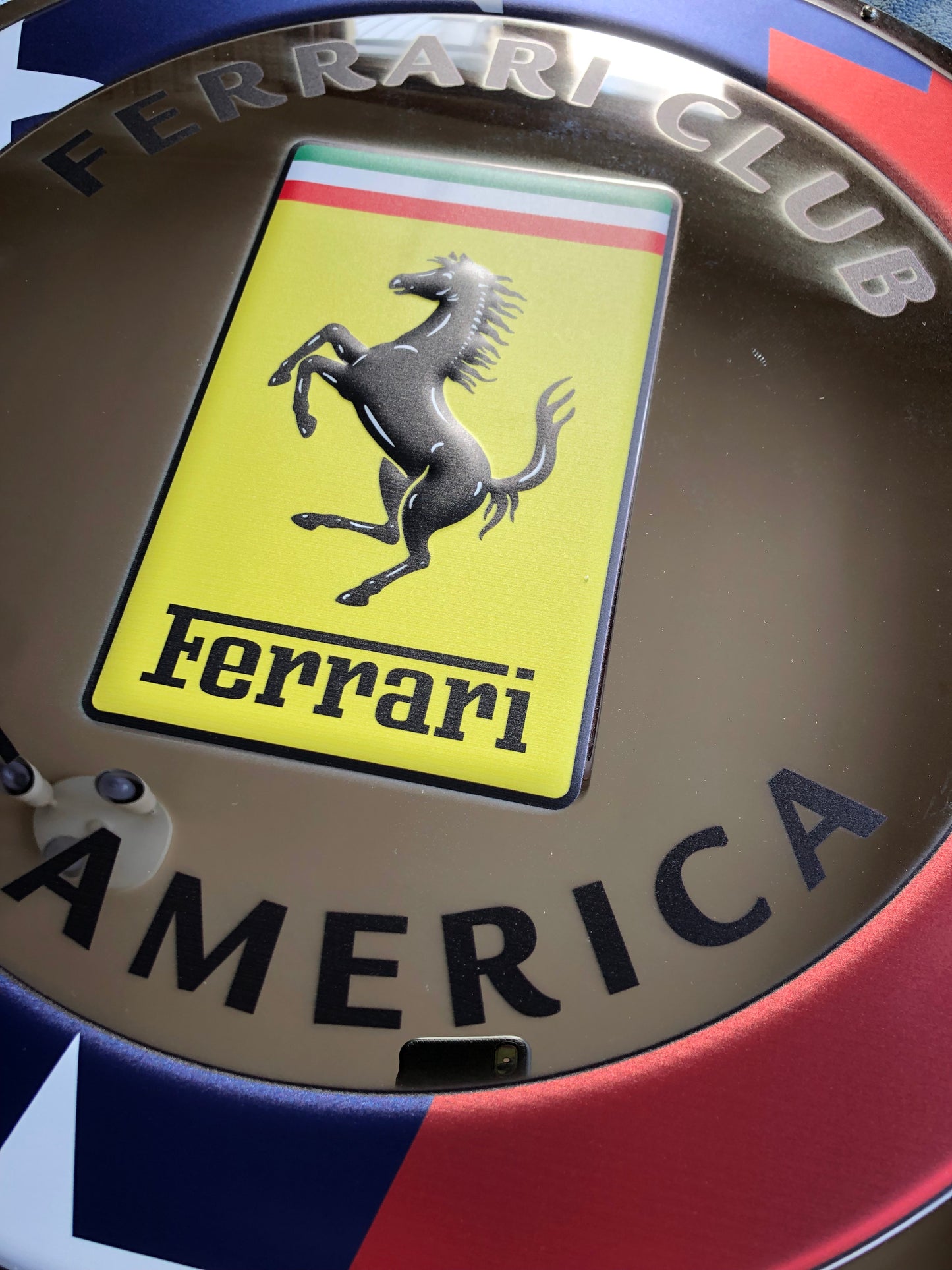 SCCA Embossed Stainless-Steel 3D sign RGB LED Back lit