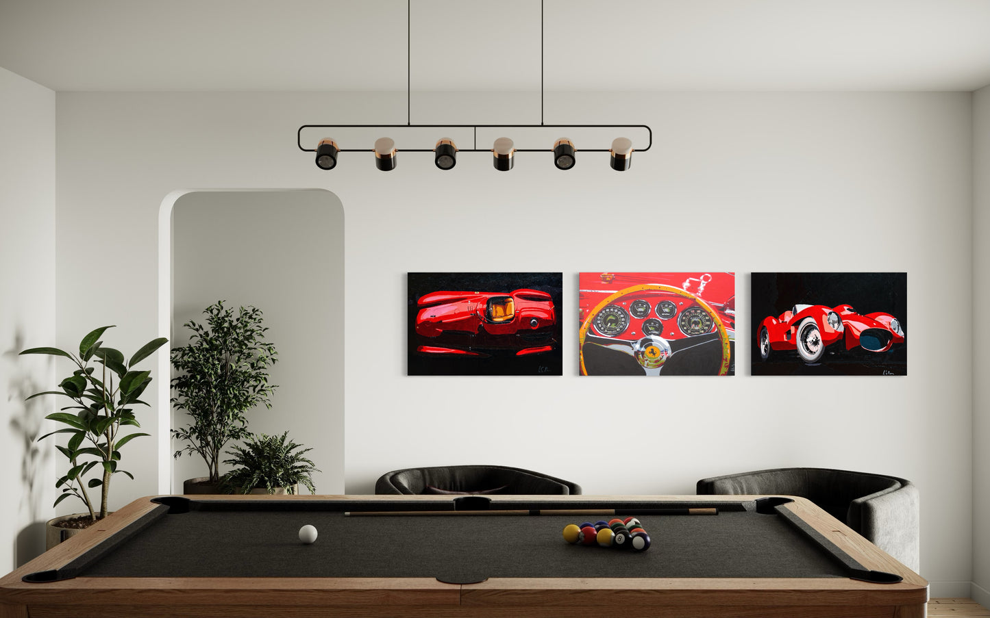 Moore's Ferrari Dash Cluster canvas print