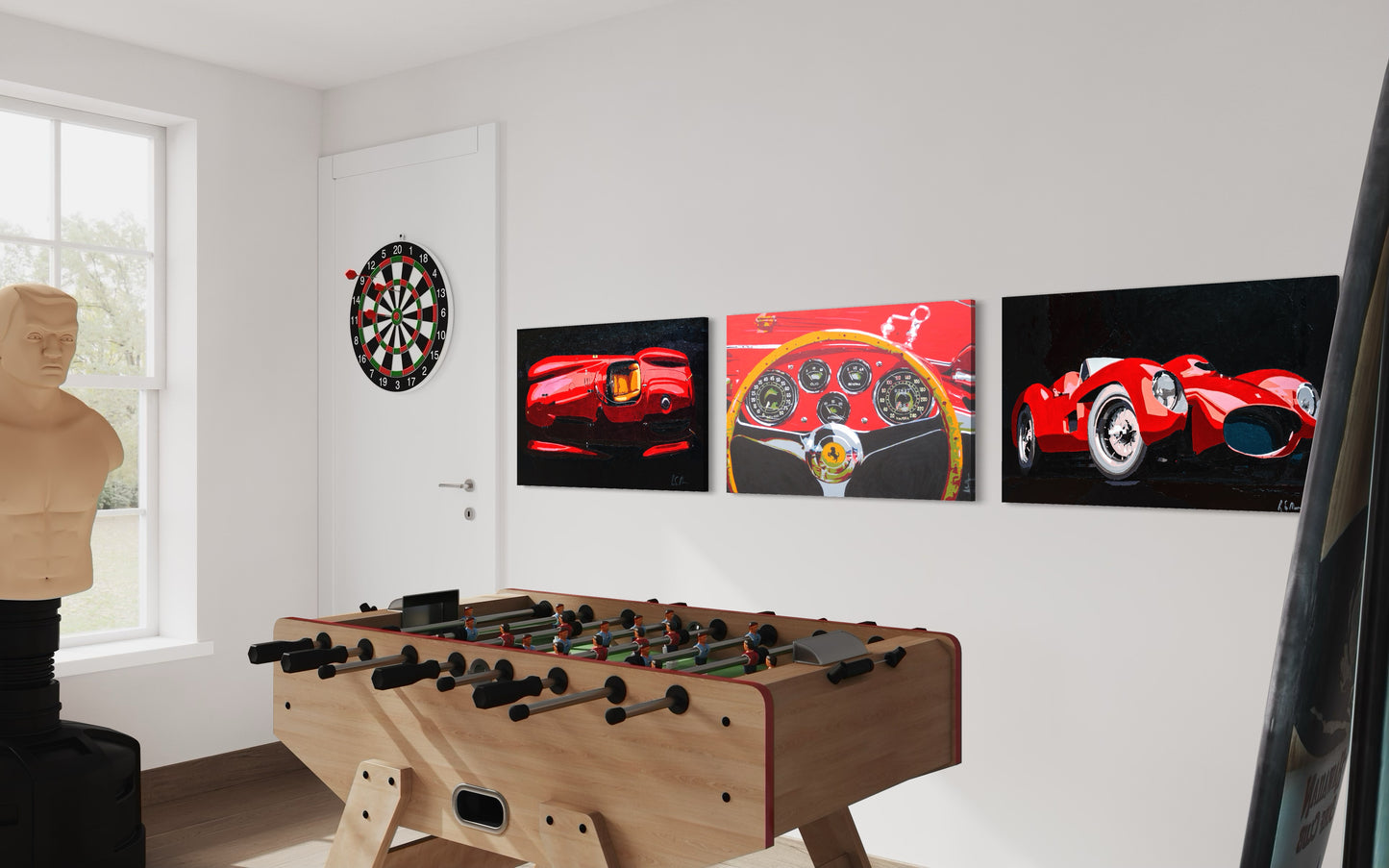 Moore's Ferrari Dash Cluster canvas print