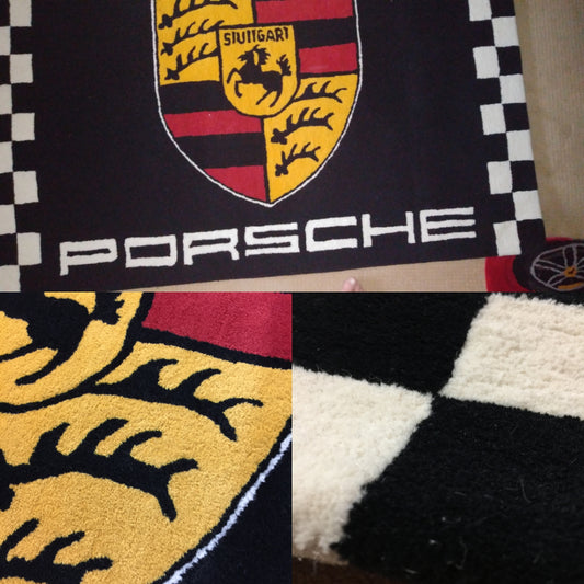 Crest & Checkered Flag custom Rug