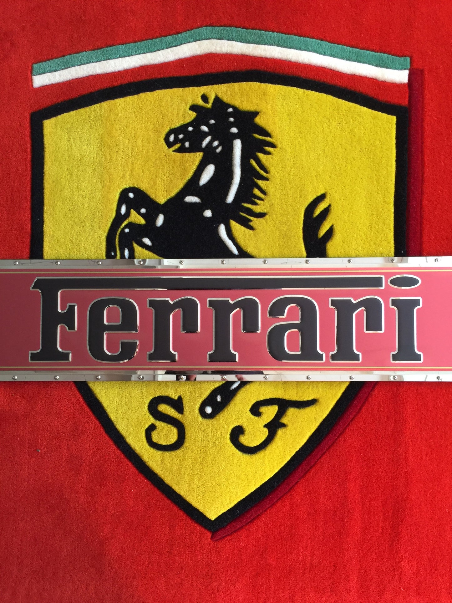 Ferrari script 3D Stainless-Steel signs