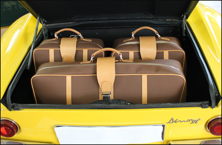 Custom fit luggage in Manufacture's Material and Leather