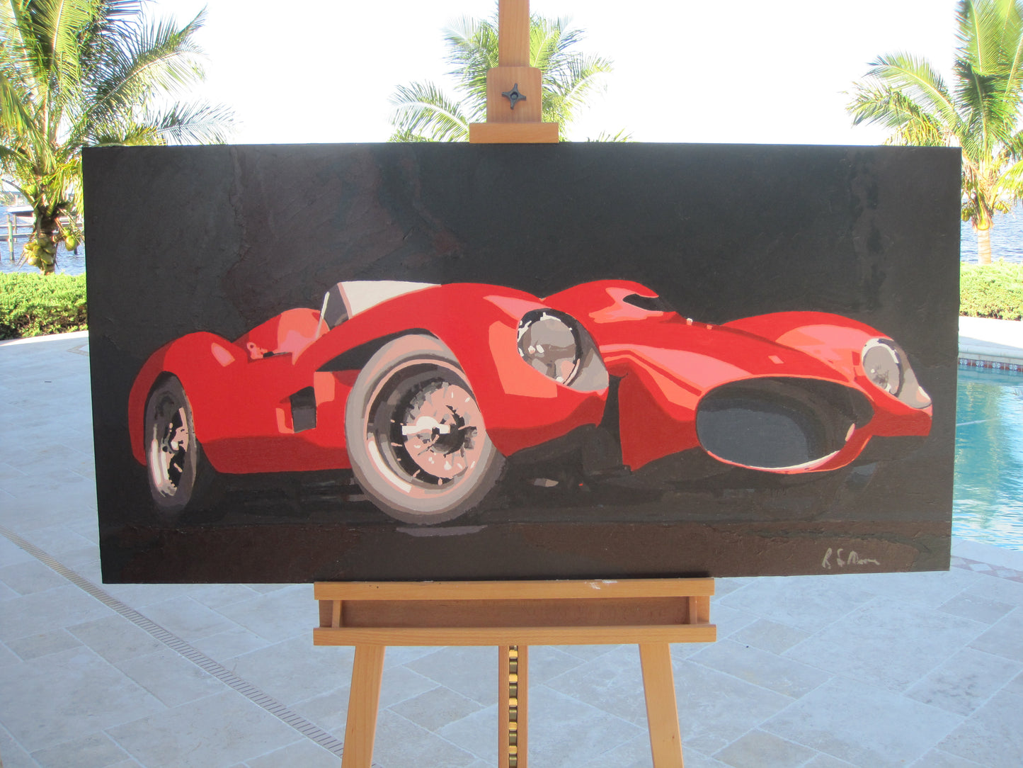 Robert Moore's 57' Ferrari Testa Rossa canvas prints