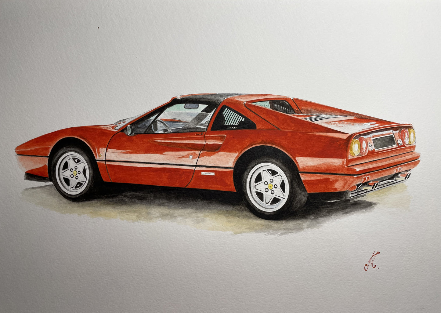 Massimo' Ferrari 308 Giclee fine art prints