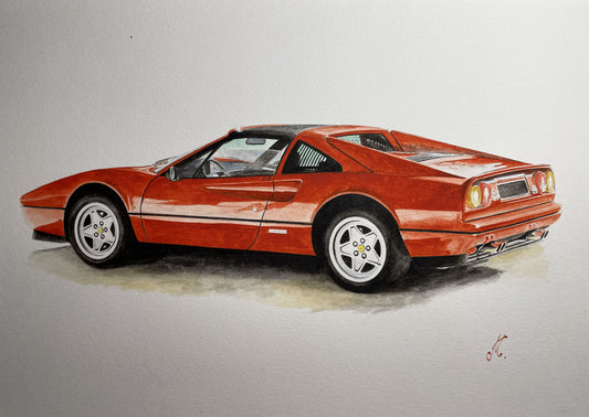 Massimo' Ferrari 308 Giclee fine art prints