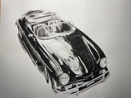Massimo' Deep Reflection Porsche #1 Giclee fine art prints