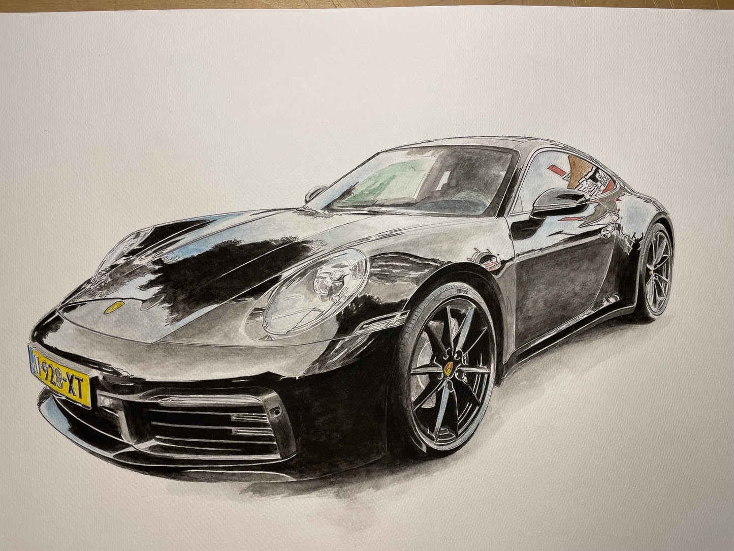 Massimo' Deep Reflection Porsche #2 Giclee fine art prints