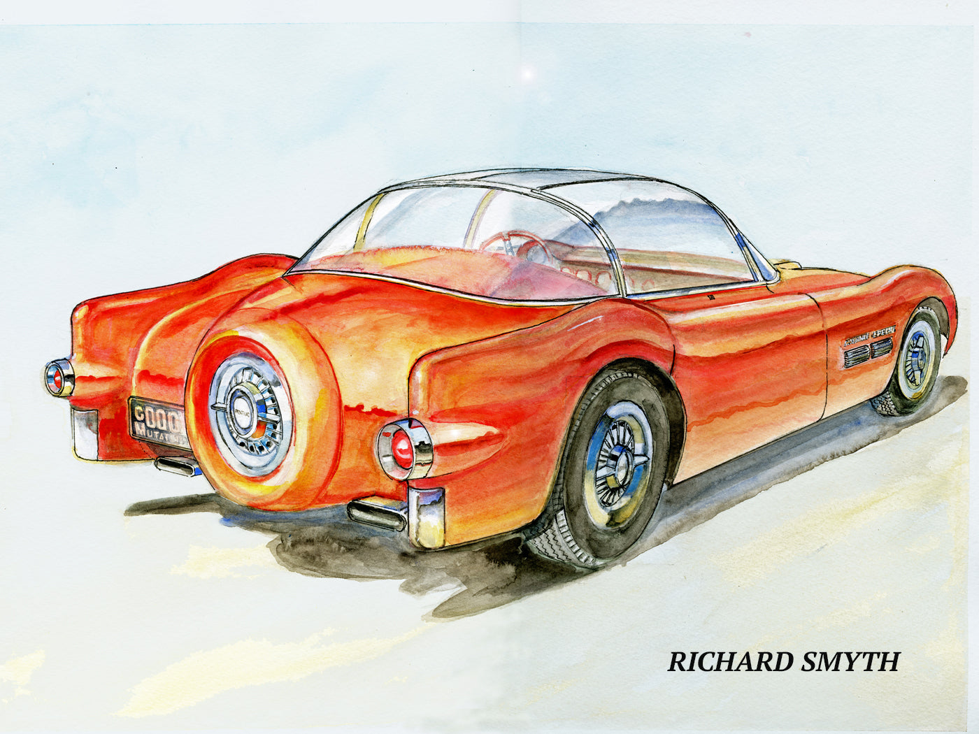 Richard Smyth' NAT GOLD Bonneville rear aperture Giclee fine prints