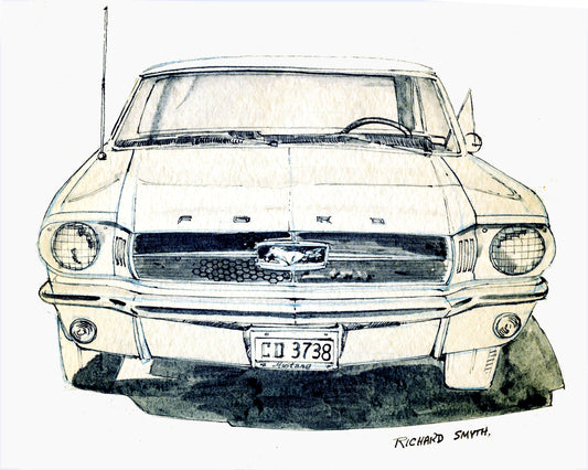Richard Smyth' Mustang front aperture Giclee fine prints