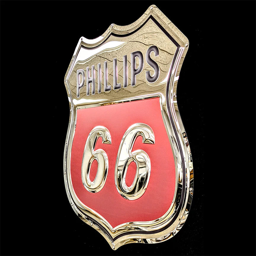 Phillips 66 stainless steel garage sign