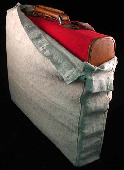 Briefcases from original car leather & material