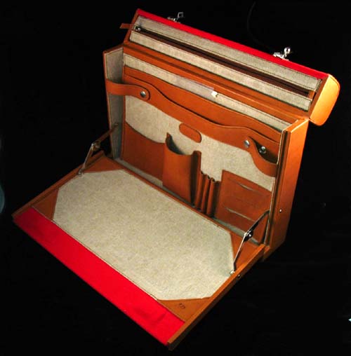 Briefcases from original car leather & material